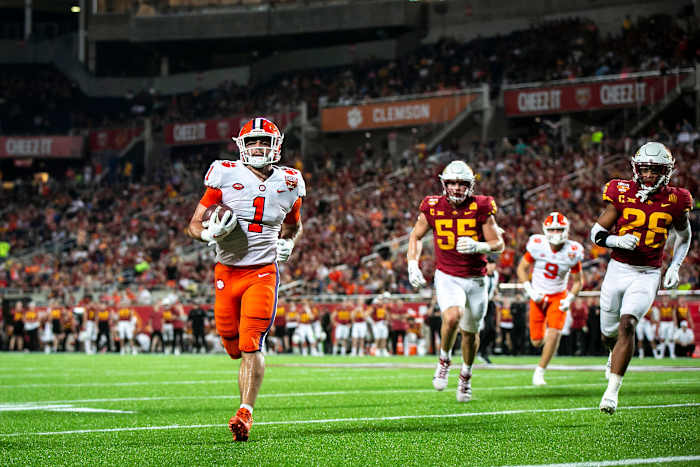 Clemson's Will Shipley scores a touchdown